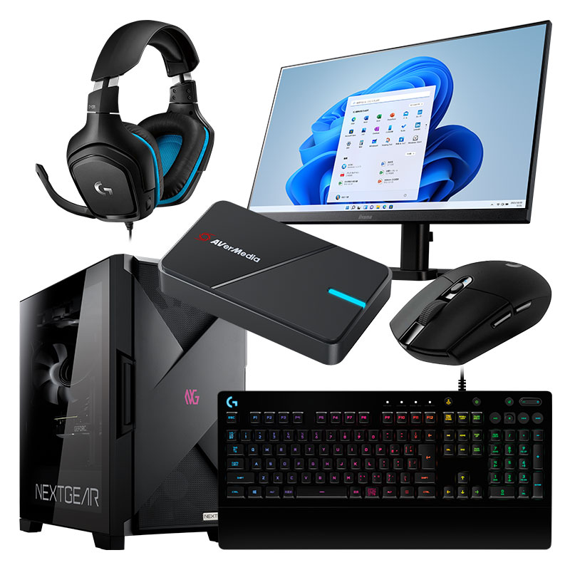 NEXTGEAR JG-A5A60（配信向け/AVerMedia推奨モデル）